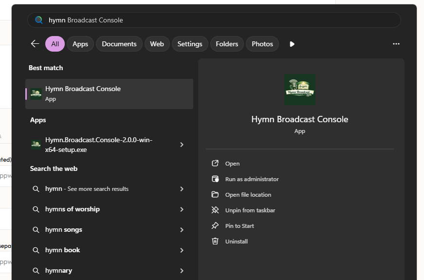 Project screenshot